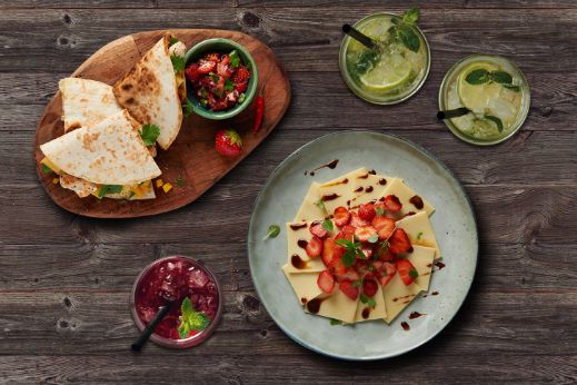 Food-Fotografie mit Käseplatte