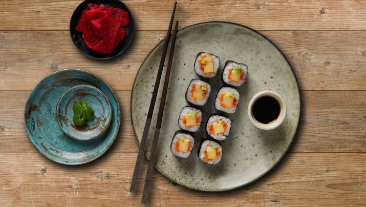 Gerichte mit Käse, Sushi mit Der scharfe Maxx 