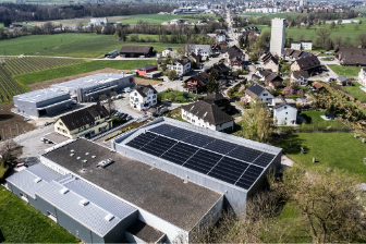 Vogelperspektive der Käserei Studer