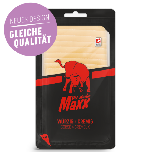Der starke Maxx würzig Scheiben mit Sticker Qualität