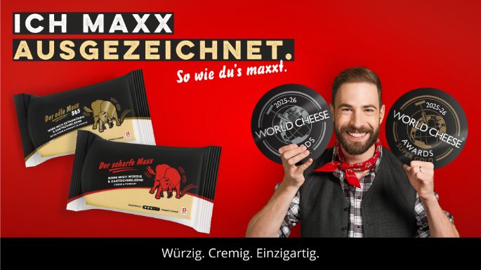 World Cheese Awards 2025 Gewinner Der scharfe Maxx Der edle Maxx